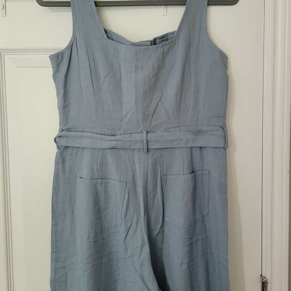 Japna Jumpsuit Cotton Linen Blend M Aloe NWT - Picture 5 of 12